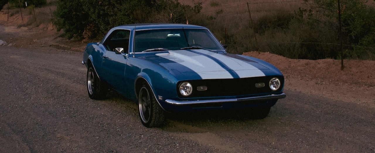 Chevrolet Camaro on an Unpaved Road | Breast Cancer Car Donations