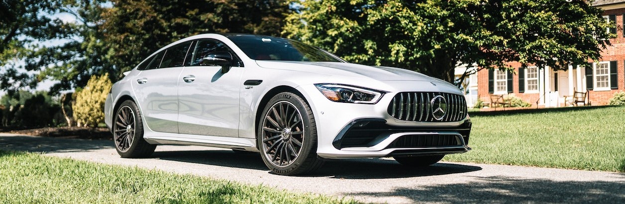 Mercedes-AMG GT 53 Parked on a Driveway | Breast Cancer Car Donations