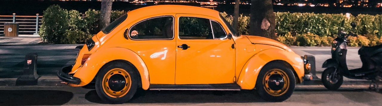Yellow Beetle on the Road | Breast Cancer Car Donations