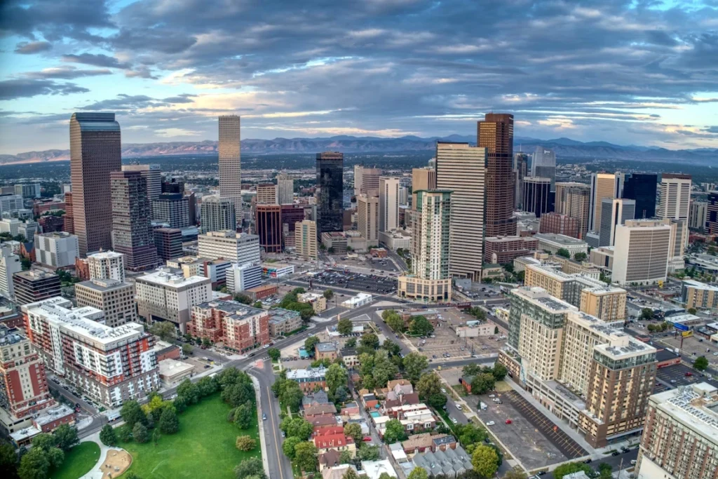 Aerial view of city buildings during daytime