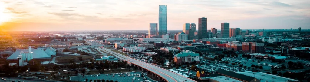 Eagle eye view time lapse city and streets