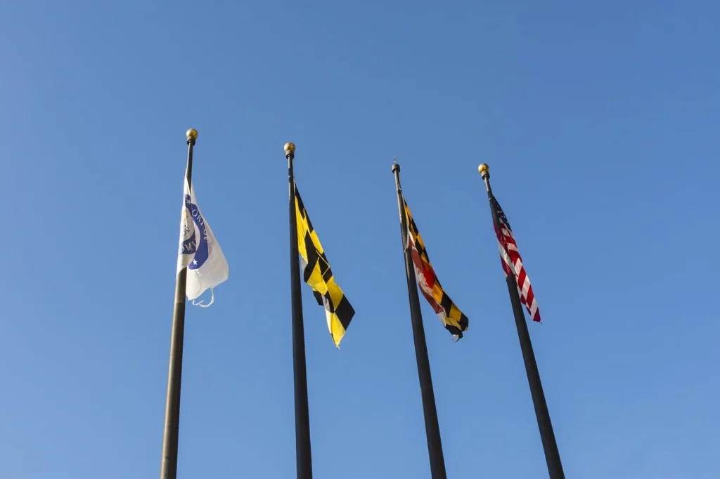 Flags, Poles, Maryland image